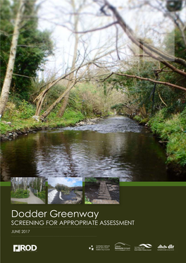 River Dodder (Hereafter Referred to the ‘Dodder’) Are Considered an Important Recreational Resource