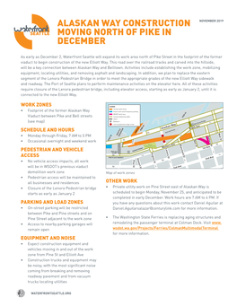 Alaskan Way Construction Moving North of Pike In