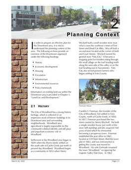 Planning Context of the Street and Dead Cat Alley