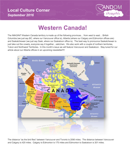 Western Canada!