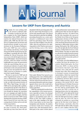 Lessons for UKIP from Germany and Austria