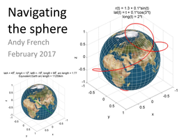 Navigating the Sphere Andy French February 2017 Damn! Freddie’S Not Cook’S! Motivation