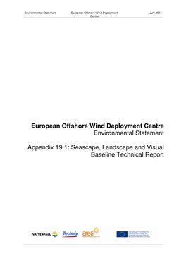 Seascape, Landscape and Visual Baseline Technical Report