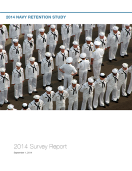 2014 Navy Retention Study Report