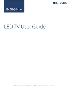 LED TV User Guide