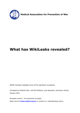 What Has Wikileaks Revealed?
