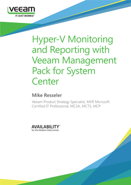 Hyper-V Monitoring and Reporting with Veeam Management Pack for System Center