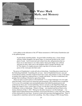 High Water Mark Heroes, Myth, and Memory