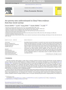 Are Poverty Rates Underestimated in China? New Evidence from Four Recent Surveys