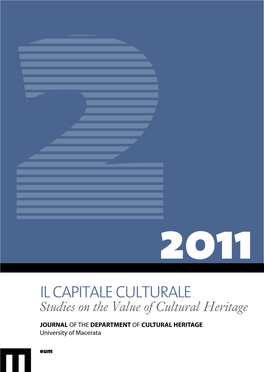 IL CAPITALE CULTURALE Studies on the Value of Cultural Heritage