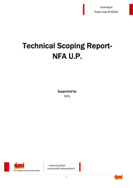 Technical Scoping Report- NFA U.P