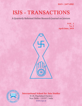 ISJS - TRANSACTIONS a Quarterly Refereed Online Research Journal on Jainism