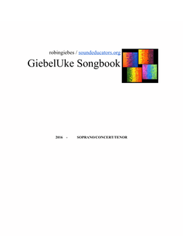 Giebeluke Songbook