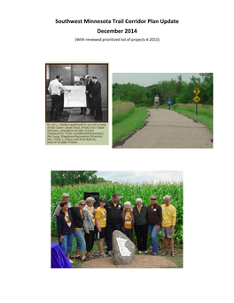 Southwest Minnesota Trail Corridor Plan Update December 2014 (With Reviewed Prioritized List of Projects 4-2015)