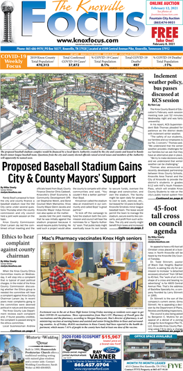 Proposed Baseball Stadium Gains City & County