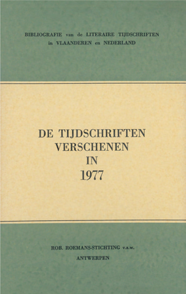 De Tijdschriften Verschenen in 1977