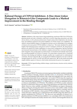 Rational Design of CYP3A4 Inhibitors: a One-Atom Linker Elongation in Ritonavir-Like Compounds Leads to a Marked Improvement in the Binding Strength