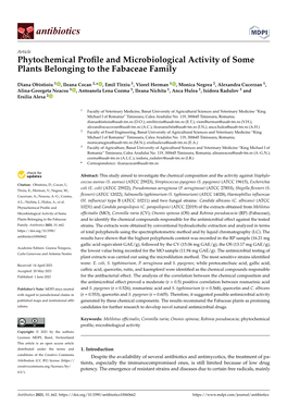 Phytochemical Profile and Microbiological Activity of Some