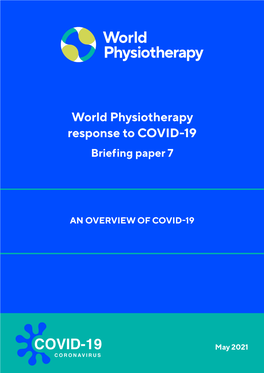 World Physiotherapy Response to COVID-19 Briefing Paper 7