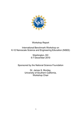 NSEE International Benchmark Workshop 2010