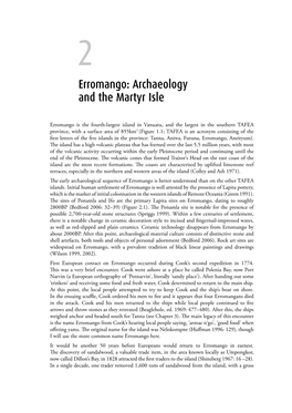 Erromango: Archaeology and the Martyr Isle