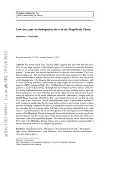 Arxiv:1202.6534V1 [Astro-Ph.SR] 29 Feb 2012 Aeteapiaino H Bv Ehiusufail.No Unfeasible