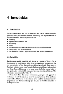 4 Insecticides