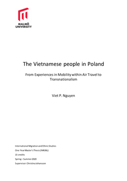 The Vietnamese People in Poland