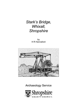 Stark's Bridge, Whixall, Shropshire