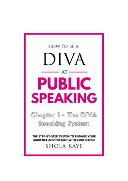 How to Be a Diva at Public Speaking