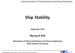 Ship Stability