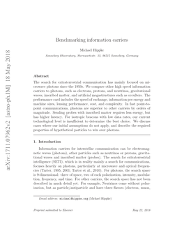 Interstellar Communication. IV. Benchmarking Information Carriers