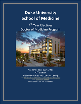 Duke University School of Medicine