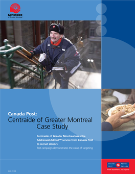 Centraide of Greater Montreal Case Study