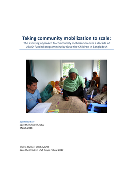 Community Mobilization Documentation Report