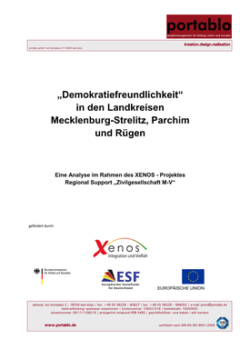 In Den Landkreisen Mecklenburg-Strelitz, Parchim Und Rügen