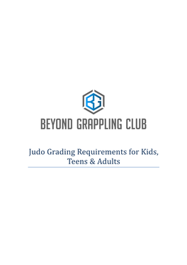 Judo Grading Requirements for Kids, Teens & Adults