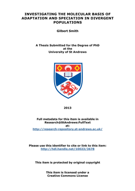 Gilbert Smith Phd Thesis