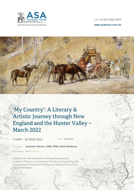 A Literary & Artistic Journey Through New England and the Hunter Valley
