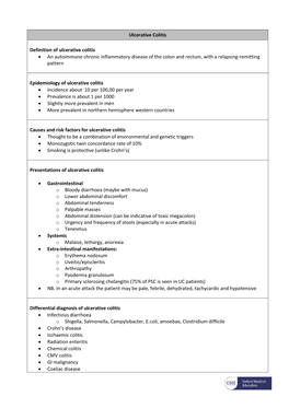 Ulcerative Colitis