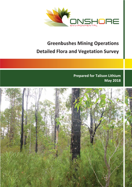 Greenbushes Mining Operations Detailed Flora and Vegetation Survey