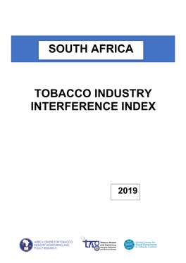 South Africa Tobacco Industry Interference