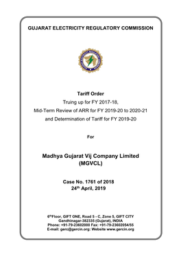 Madhya Gujarat Vij Company Limited (MGVCL)