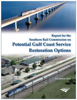 Potential Gulf Coast Service Restoration Options
