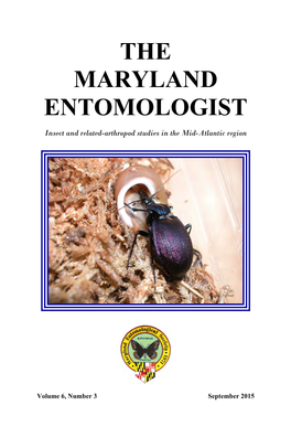 The Maryland Entomologist