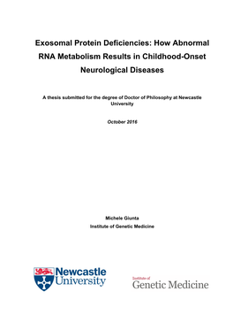 How Abnormal RNA Metabolism Results in Childhood-Onset Neurological Diseases