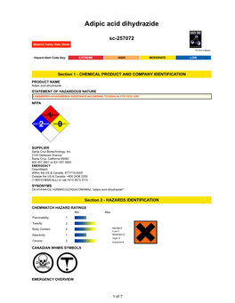 Adipic Acid Dihydrazide