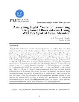 Analyzing Eight Years of Transiting Exoplanet Observations Using WFC3’S Spatial Scan Monitor