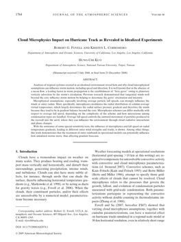 Cloud Microphysics Impact on Hurricane Track As Revealed in Idealized Experiments