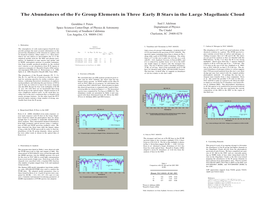 The Abundances of the Fe Group Elements in Three Early B Stars in the Large Magellanic Cloud